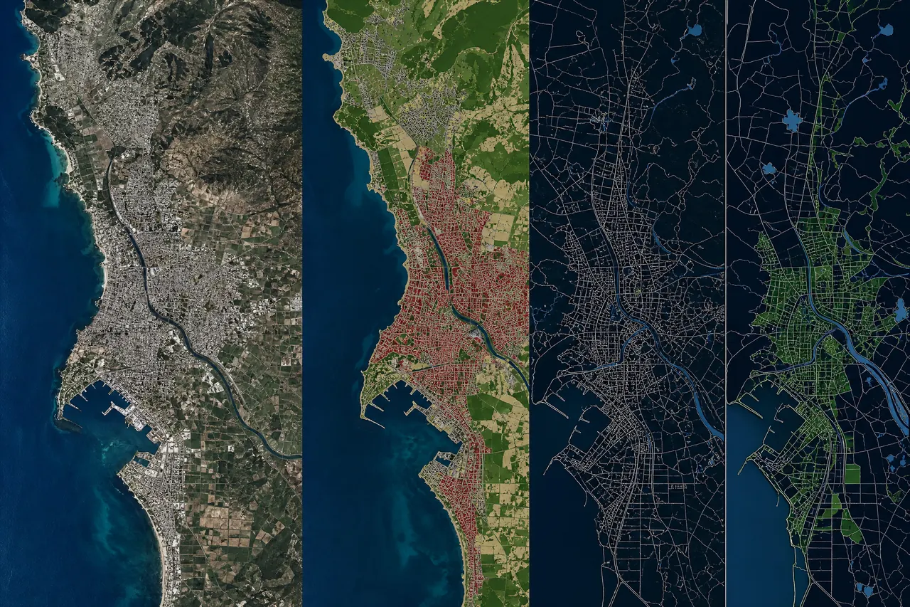 Photorealistic geospatial visualization for an editable project template